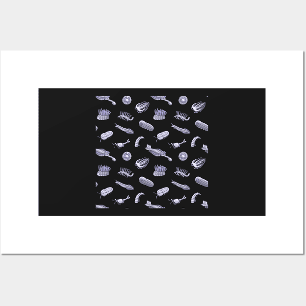 Burgess Shale Fossils Pattern Wall Art by taylorcustom